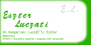 eszter luczati business card